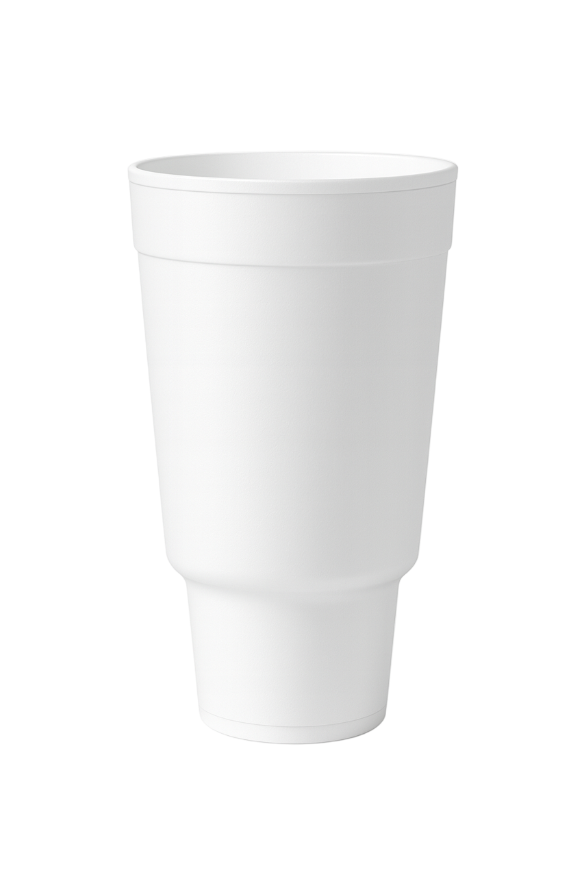44oz WHITE FOAM CAR CUP