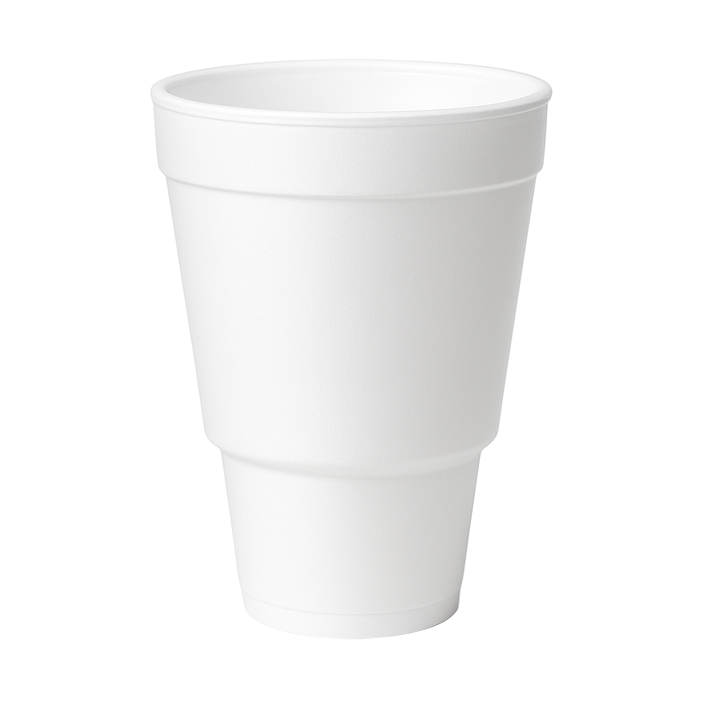 32oz WHITE FOAM CAR CUP